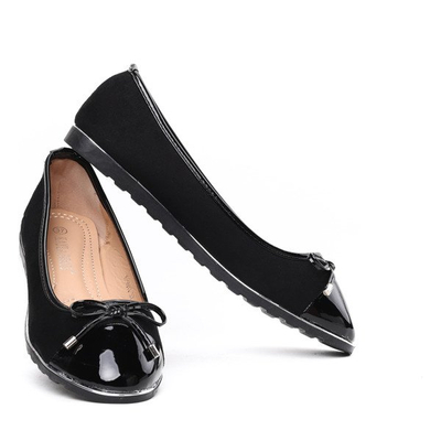Czarne balerinki Juliya- Obuwie