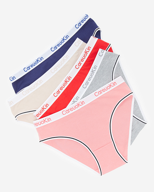 Сірі бавовняні жіночі трусики - Нижня білизна