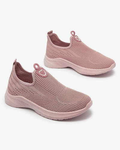 Růžová dámská látková sportovní obuv Slip On Regika - Obuv