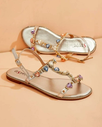 Royalfashion Dámské sandály Selina se zirkony