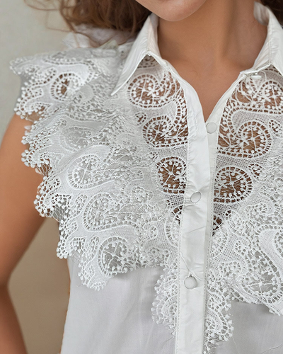Royalfashion Dámská krajková košile