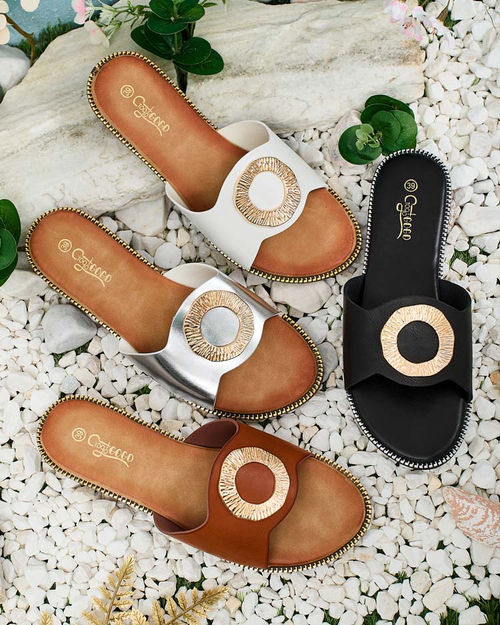 Royalfashion Жіночі шльопанці Olerna на плоскій підошві