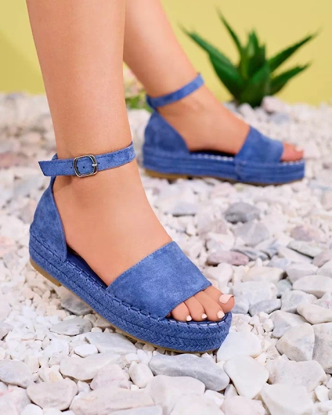 Modré dámské sandály Sitra - obuv