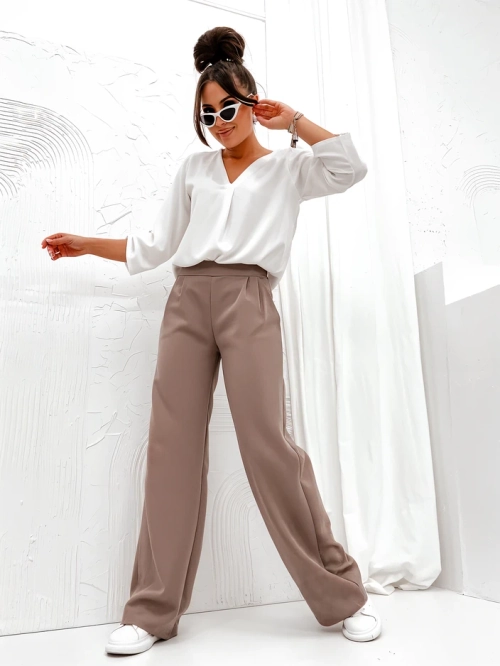 Royalfashion Широкі жіночі тканинні штани