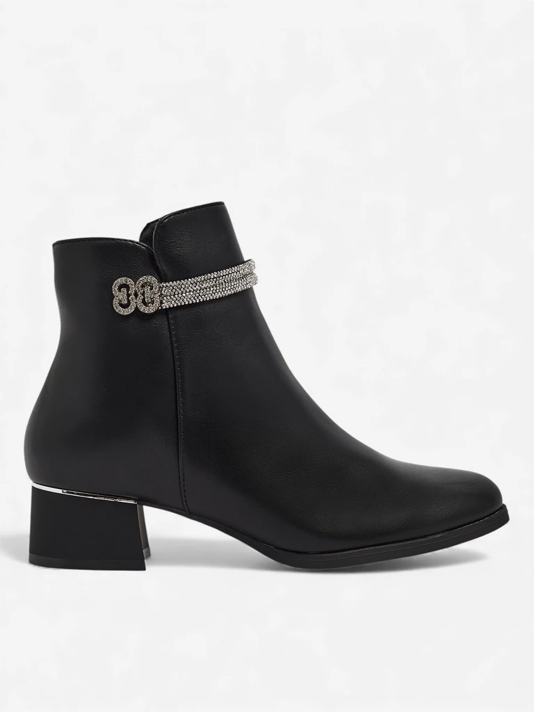 Dámské kotníkové boty s kamínky Qurette
