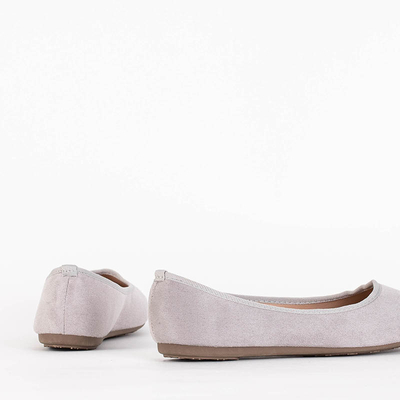 Світло-сірі жіночі балетки Tizika