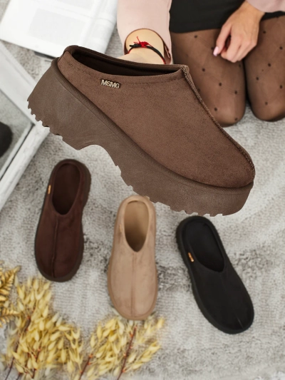 Krátké boty a'la sněhule dámské s kožíškem Calindra