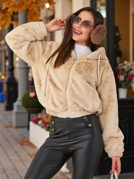 Royalfashion Dámská bunda z umělé kožešiny