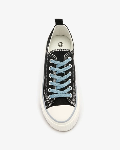 Чорні жіночі кеди на шнурівці Tasabba- Footwear