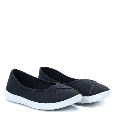 Czarne casualowe balerinki Antonetta- Obuwie