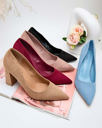 Royalfashion Dámské lodičky Jeansem Stiletto