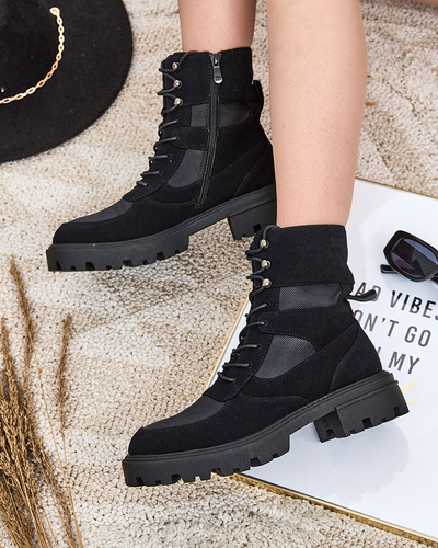 Жіночі черевики на шнурівці Royalfashion Hovienta