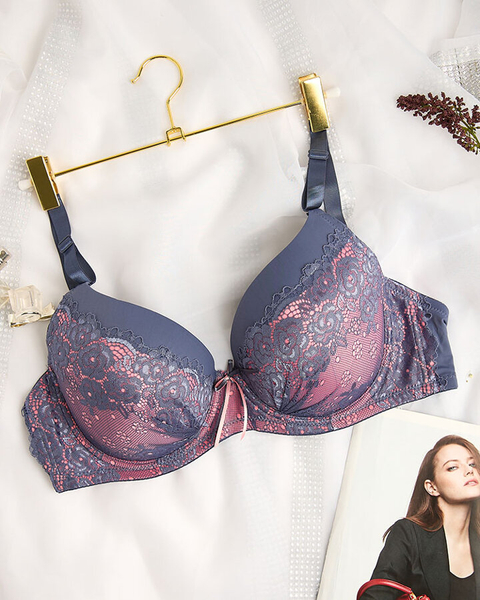 Royalfashion Dámská podprsenka zdobená krajkou