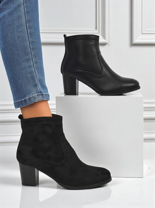 Жіночі ботильйони еко замшеві на підборах Crimson Echo