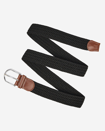 Dámský černý tkaný pásek - doplňky