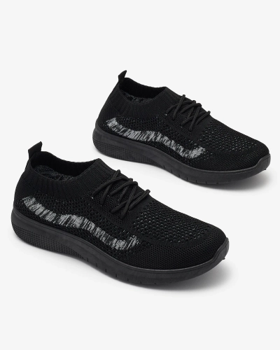 Чорні жіночі тканинні спортивні туфлі Fiabom- Footwear