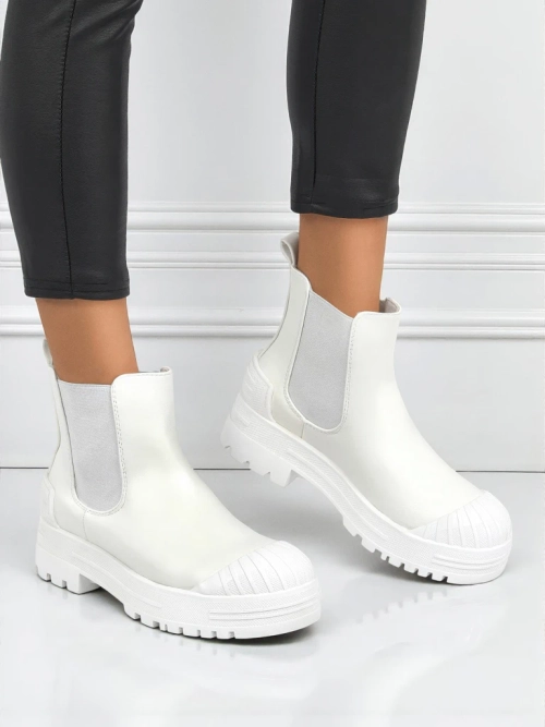 Ботильйони на платформі зі штучної шкіри Amber Veil