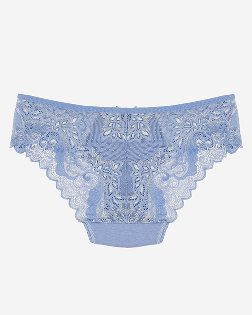 Жіночі мереживні трусики сині - Нижня білизна