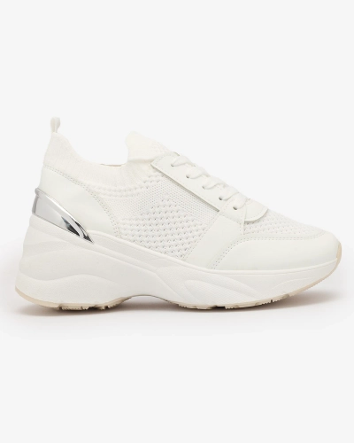 Білі жіночі кросівки спортивні на підборах Ezetta- Footwear