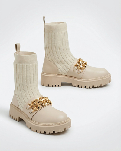 Royalfashion Elegantní dámské kozačky s ornamentem Olluf