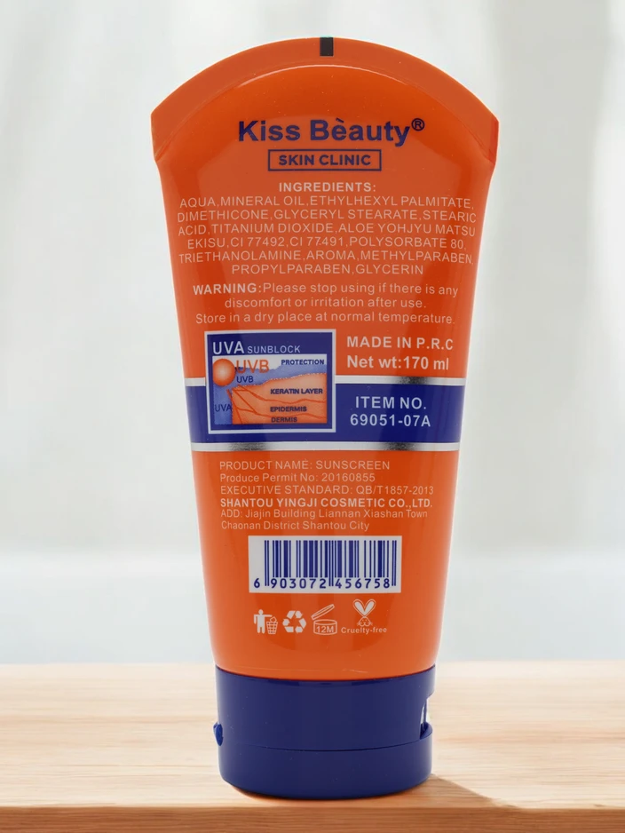 Krém na opalování Kiss Beauty 90 SPF 170ml