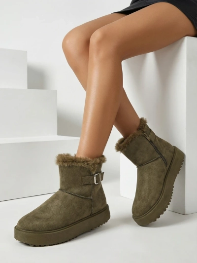 Royalfashion Krátké dámské boty a'la sněhule Aurelia Classico