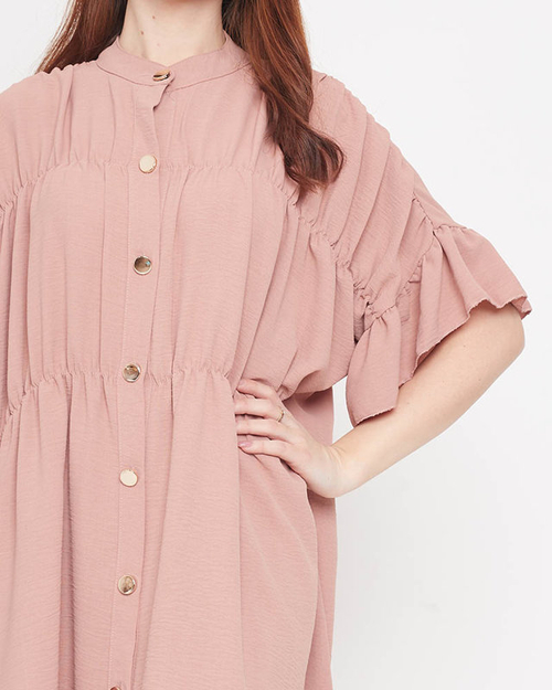 Темно-рожева жіноча сукня довжиною до колін