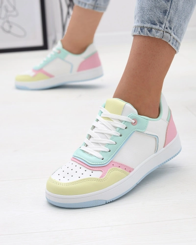 Біло-м'ятні спортивні кросівки для жінок Azzafa- Footwear