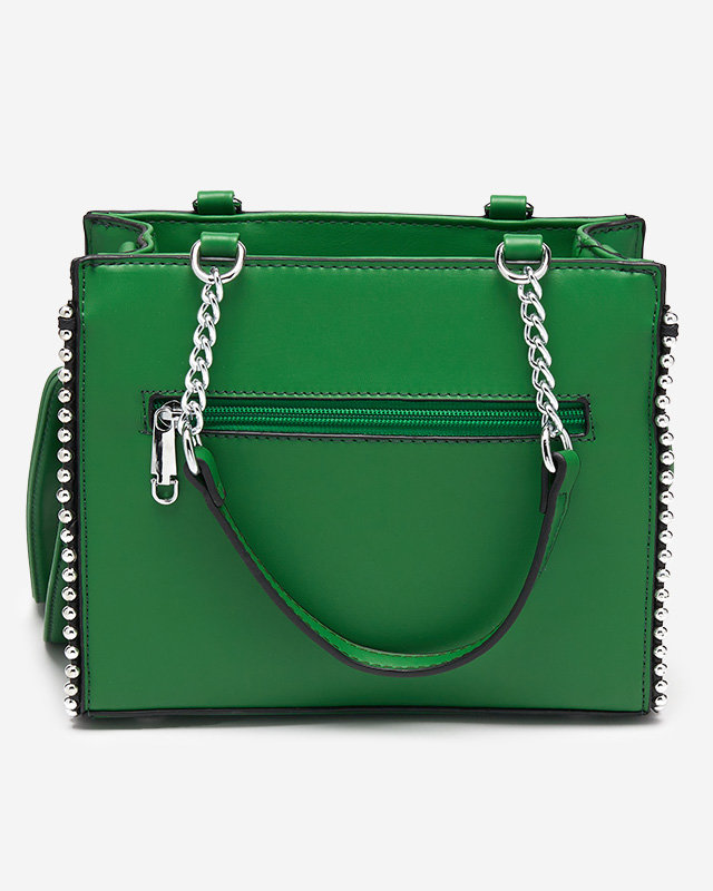 Dámská malá kabelka s tkanou vsadkou - Doplňky