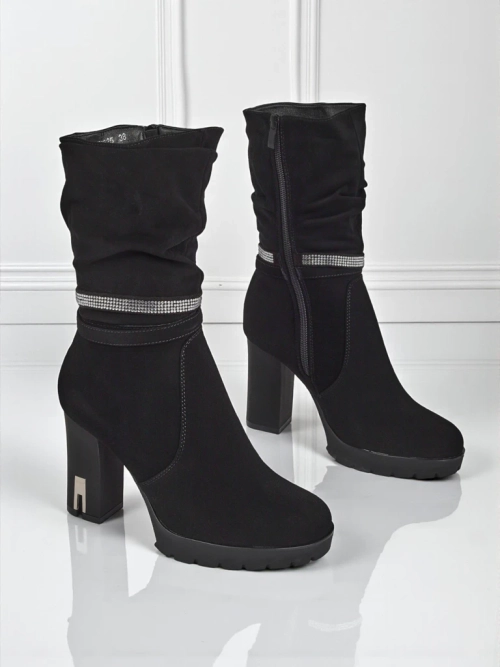 Матові жіночі ботильйони на підборах Ashen Bloom