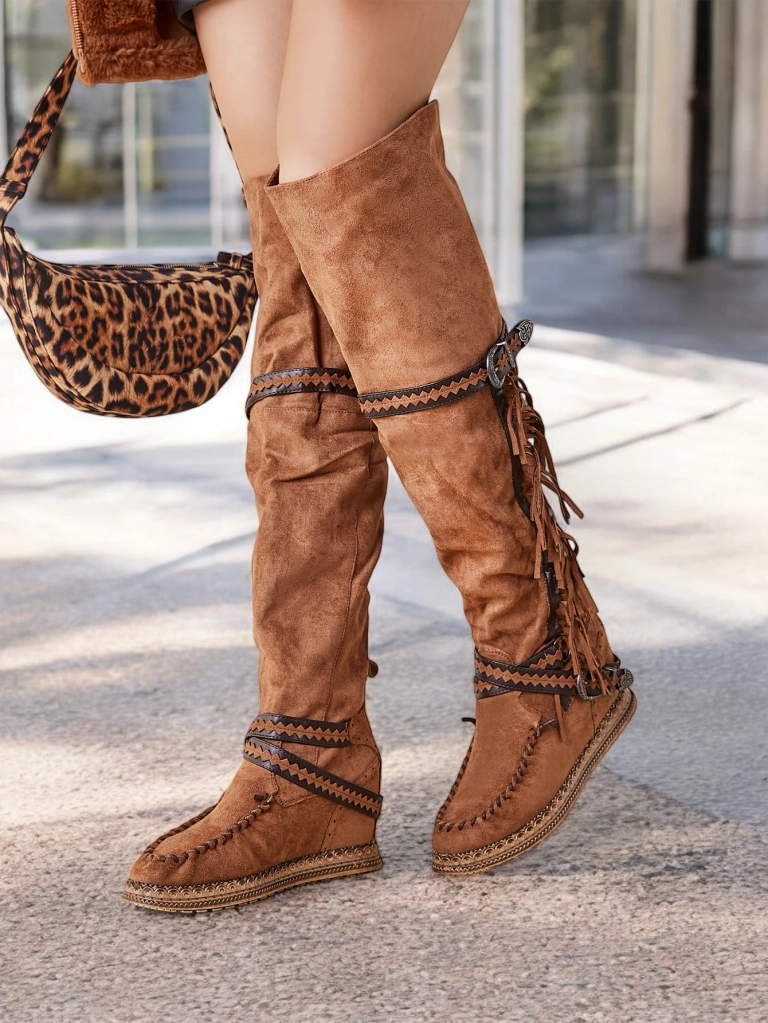 Dámské nad koleno boty Royalfashion Eliferse