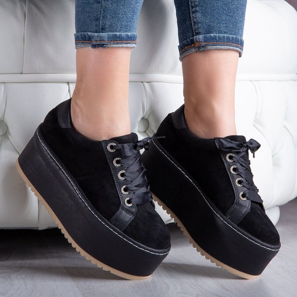 Černé popínavé rostliny na platformě Anime - Obuv