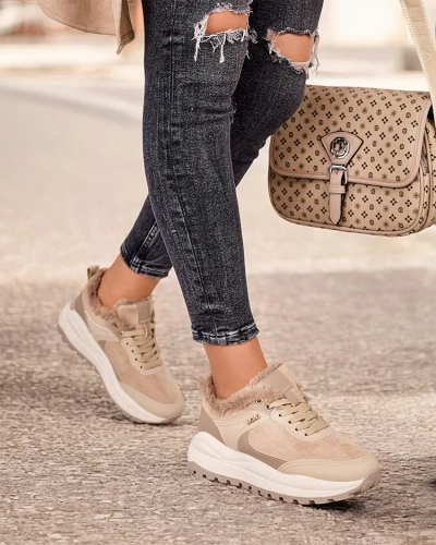 Royalfashion Dámské zateplené tenisky Ruffi