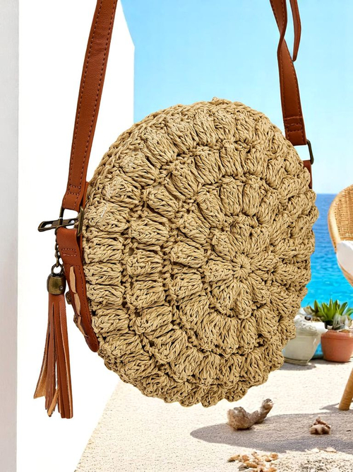 Royalfashion Маленька солом'яна жіноча сумочка Solea Mini