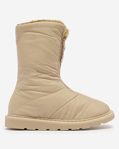 OUTLET Світло-коричневі жіночі черевики а-ля снігоступи Tirigga- Footwear