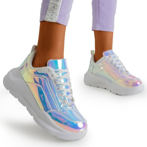 Голографічне взуття на товстій платформі Dambi - Взуття