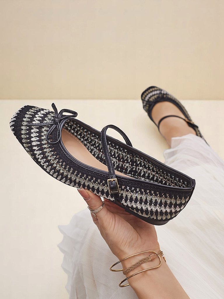 Royalfashion dámské baleríny z tkaniny s páskem Vanot