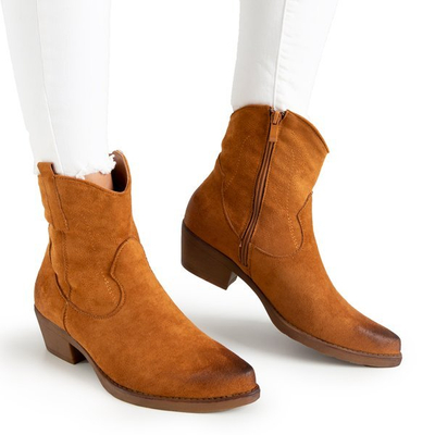 Hnědé kovbojské boty Sahara - Boty