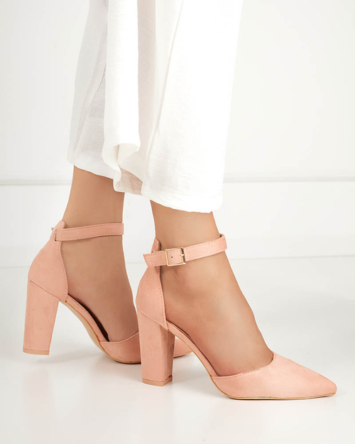 OUTLET Рожеві жіночі сандалі на пост Kinotia - Взуття