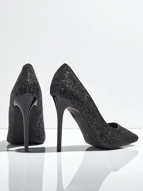 Жіночі туфлі-човники екошкіряні з блискітками Zavrimea