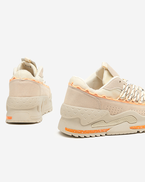 Бежеві кросівки на прихованій танкетці Neritis