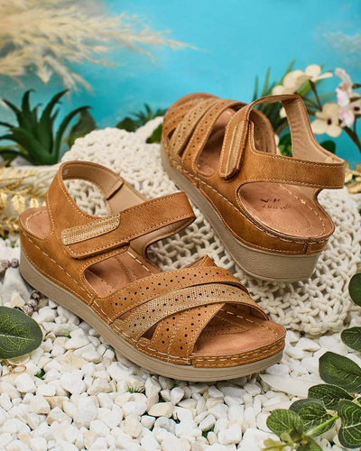 Royalfashion Dámské sandály na suchý zip Liu