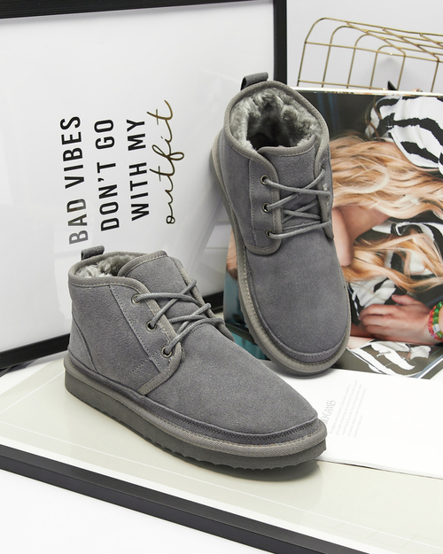 Сірі жіночі утеплені черевики Miusho