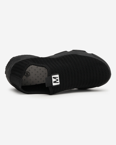 Černé dámské nazouvací sportovní boty Rulinso - Obuv