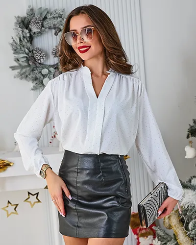 Royalfashion Dámská košile s kamínky