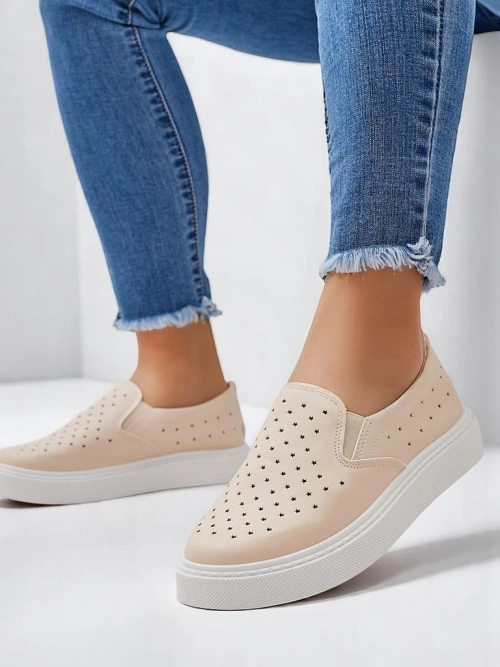 Royalfashion Dámské perforované sportovní šněrovací boty Vaned