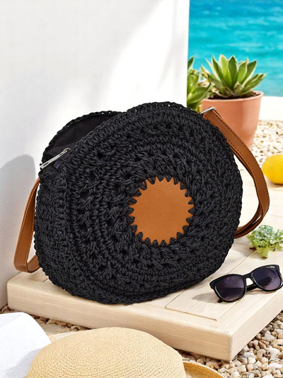 Royalfashion Malá slaměná dámská kabelka Solar Mini