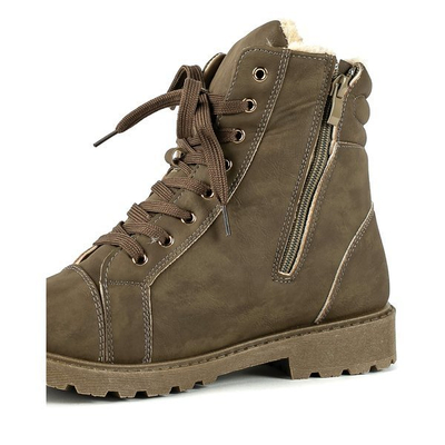 Zielone trapery z ociepleniem Cold Bay - Obuwie