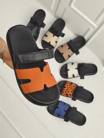Royalfashion Dámské nazouvací sandály z eko kůže FlexiComfi