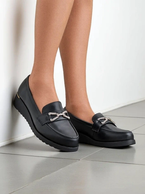Royalfashion Жіночі мокасини на низькому підборі Leffo